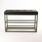 Sapateira Banco Sion Duo - Estofado Preto