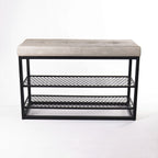 Sapateira Banco Sion Duo - Estofado Cinza